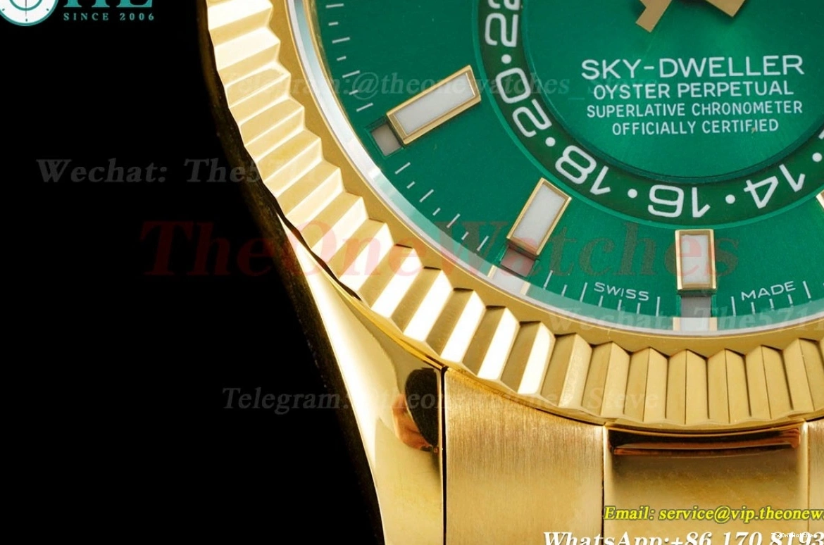 Dial A9001 SkyDweller 42mm Green JWF YG YG 0211